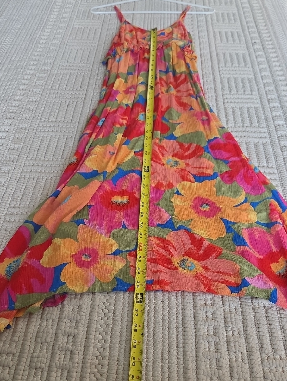 Billabong Multicolor Striped Summer Dress - Pink, Orange, Green & Blue Small - Picture 3 of 7